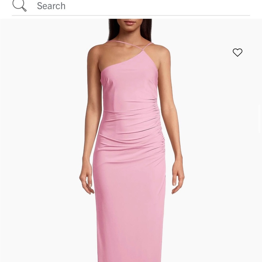 Elegant Pink One-Shoulder Dress